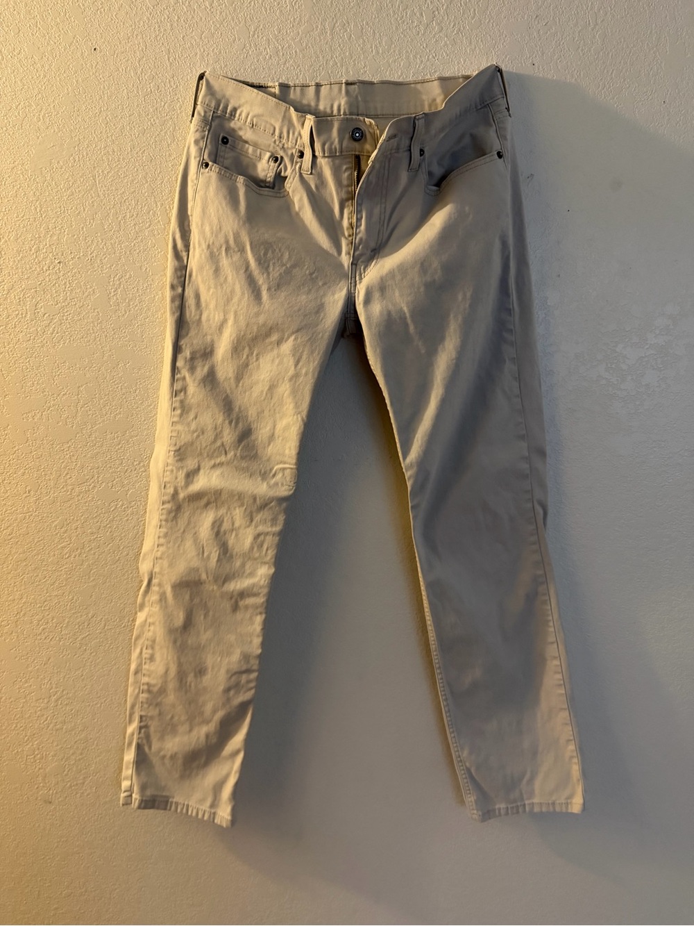 Levi's Straight Men Jeans in Light Khaki